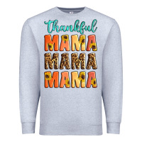 Heather Grey Thankful mama mama mama Premium Sweatshirt - Artiststas