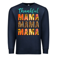 Navy Thankful mama mama mama Premium Sweatshirt - Artiststas