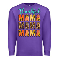 Purple Thankful mama mama mama Premium Sweatshirt - Artiststas