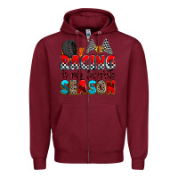 Burgundy racing is my favorite season Zipper Hoodie - Zillion Design Studio