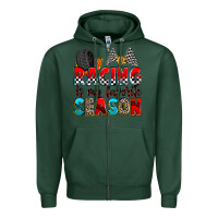 Sports Green racing is my favorite season Zipper Hoodie - Zillion Design Studio