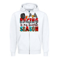 White racing is my favorite season Zipper Hoodie - Zillion Design Studio