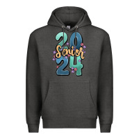 Charcoal Heather senior 2024 Premium Hoodie - MaliasSmallBusiness