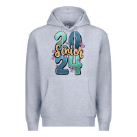 Heather Grey senior 2024 Premium Hoodie - MaliasSmallBusiness