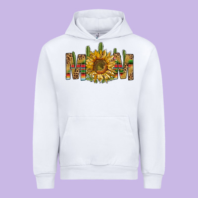 Western Mom With Sunflower Urban Hoodie Designed By Nancycooperartshop