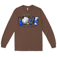 Chestnut for the love of the game volleyball Long Sleeve Tee - Zillion Design Studio