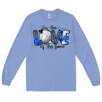 Colony Blue for the love of the game volleyball Long Sleeve Tee - Zillion Design Studio