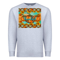 Heather Grey Thankful Pumpkins Premium Sweatshirt - Artiststas