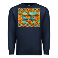 Navy Thankful Pumpkins Premium Sweatshirt - Artiststas