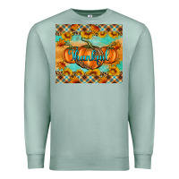 Seafoam Thankful Pumpkins Premium Sweatshirt - Artiststas