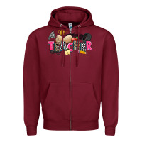 Burgundy race teacher Zipper Hoodie - Zillion Design Studio