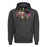 Charcoal Heather race teacher Zipper Hoodie - Zillion Design Studio