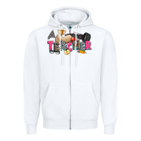 White race teacher Zipper Hoodie - Zillion Design Studio