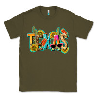 Army Green texas summer Classic Tee - texasbilliewilder