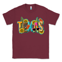 Burgundy texas summer Classic Tee - texasbilliewilder