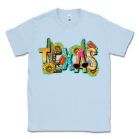 Dusty Blue texas summer Classic Tee - texasbilliewilder