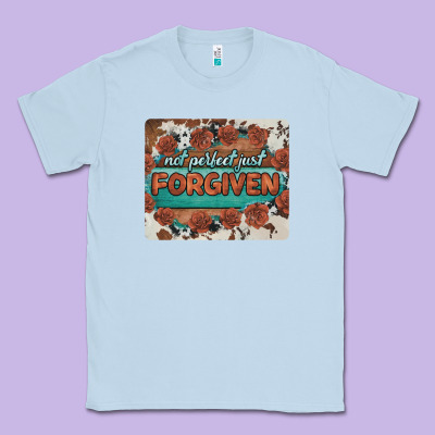Not Perfect Just Forgiven Classic Tee Designed By Barkaloodesign