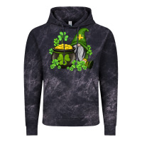 Cloud Black st patricks gnome and pot of gold Vintage Hoodie - AdoDesignShop