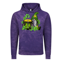 Cloud Purple st patricks gnome and pot of gold Vintage Hoodie - AdoDesignShop