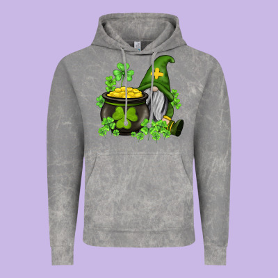 St Patricks Gnome And Pot Of Gold Vintage Hoodie Designed By Adodesignshop