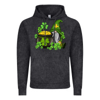 Vintage Black st patricks gnome and pot of gold Vintage Hoodie - AdoDesignShop