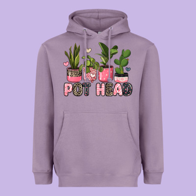 Pot Head Plants Heavyweight Hoodie Designed By Jahusdesignshop