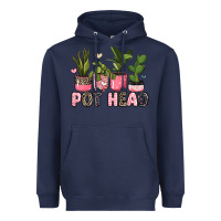 Navy pot head plants Heavyweight Hoodie - JahusDesignShop