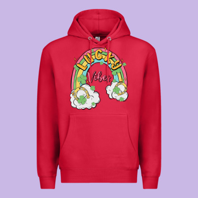 Lucky Vibes Premium Hoodie Designed By Maliassmallbusiness