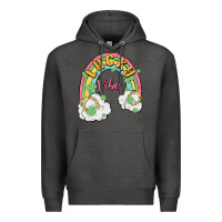 Charcoal Heather lucky vibes Premium Hoodie - MaliasSmallBusiness