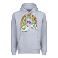 Heather Grey lucky vibes Premium Hoodie - MaliasSmallBusiness
