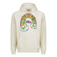 Oatmeal Heather lucky vibes Premium Hoodie - MaliasSmallBusiness