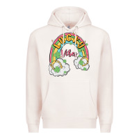 Pale Pink lucky vibes Premium Hoodie - MaliasSmallBusiness