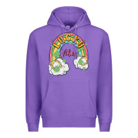Purple lucky vibes Premium Hoodie - MaliasSmallBusiness