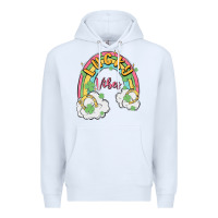 White lucky vibes Premium Hoodie - MaliasSmallBusiness