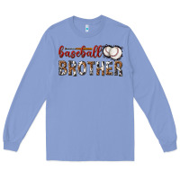 Colony Blue baseball brother with leopard Long Sleeve Tee - texasbilliewilder
