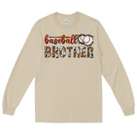 Mushroom baseball brother with leopard Long Sleeve Tee - texasbilliewilder