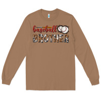 Toasted Coconut baseball brother with leopard Long Sleeve Tee - texasbilliewilder