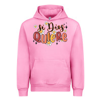Fuchsia Pink si dios quiere Urban Hoodie - MaliasSmallBusiness