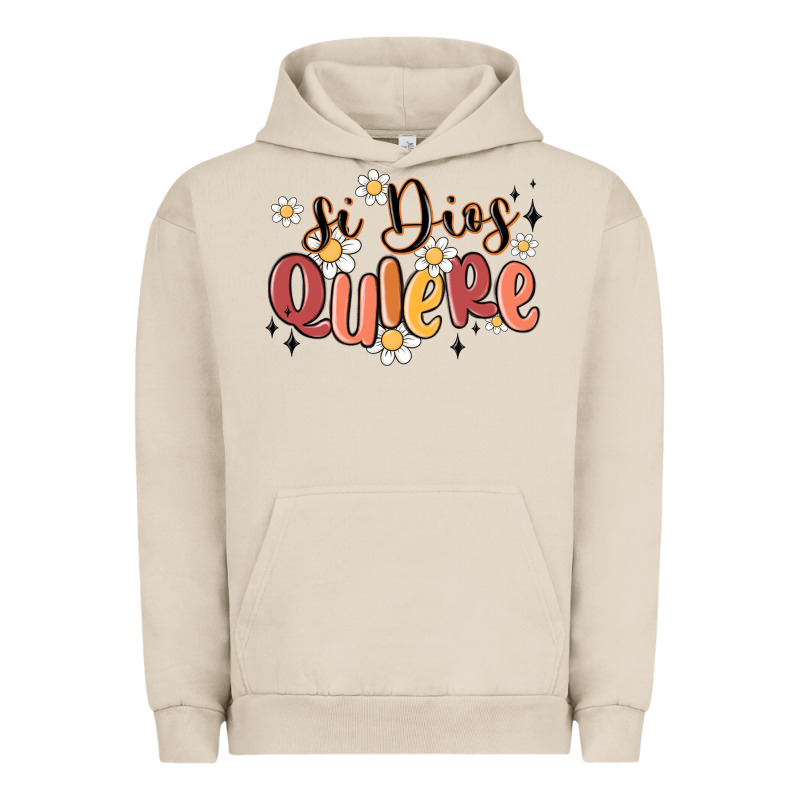 Si Dios Quiere Urban Hoodie by MaliasSmallBusiness | Teevron