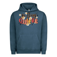 Pigment Midnight Navy si dios quiere Urban Hoodie - MaliasSmallBusiness