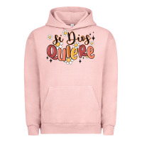 Pigment Salmon si dios quiere Urban Hoodie - MaliasSmallBusiness
