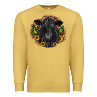 Antique Gold black angus cactus sunflower Premium Sweatshirt - JahusDesignShop