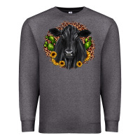 Charcoal Heather black angus cactus sunflower Premium Sweatshirt - JahusDesignShop