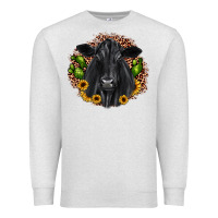 Oatmeal Heather black angus cactus sunflower Premium Sweatshirt - JahusDesignShop