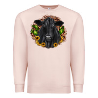 Pale Pink black angus cactus sunflower Premium Sweatshirt - JahusDesignShop