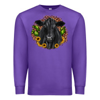Purple black angus cactus sunflower Premium Sweatshirt - JahusDesignShop