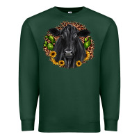 Sports Green black angus cactus sunflower Premium Sweatshirt - JahusDesignShop