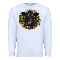 White black angus cactus sunflower Premium Sweatshirt - JahusDesignShop