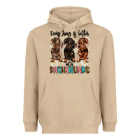 Mushroom everything is better with dachshunds Heavyweight Hoodie - JahusDesignShop