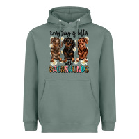 Sage everything is better with dachshunds Heavyweight Hoodie - JahusDesignShop